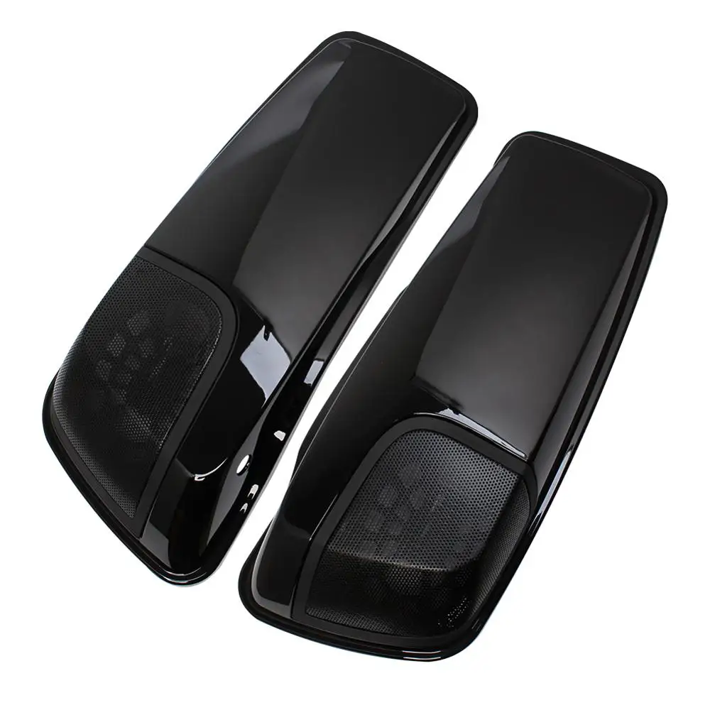 1 пара светильник черных сиденья для мотоцикла крышки динамиков Harley Touring Road King