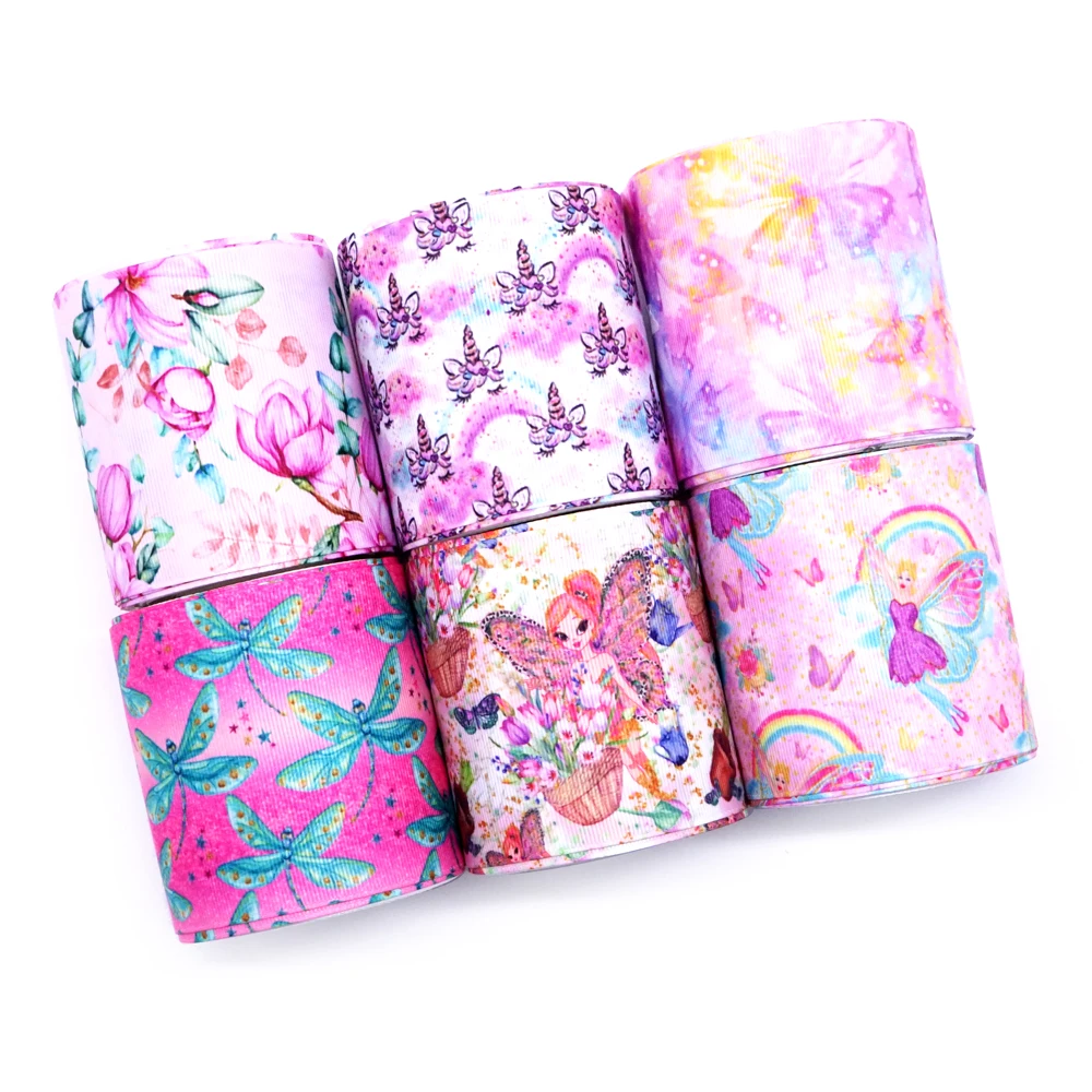 Бесплатная доставка 50 ярдов мультяшная печатная корсажная лента 32240 | Дом и сад