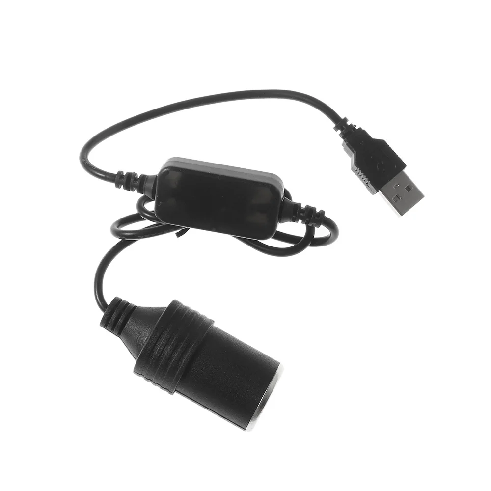 Новинка 0 6/1 2/3 2 м USB от 5 в до 12 В розетка для автомобильного прикуривателя Женский