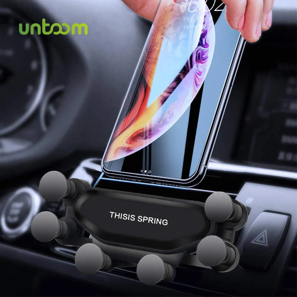 Универсальный гравитационный автомобильный держатель Untoom для iPhone Xs Max Xr X 8 7 6 Plus с