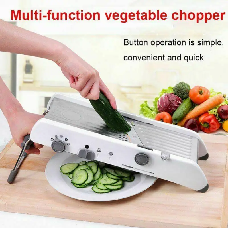 

Slicer Mandoline Manual Vegetable Cutter Professional Grater Adjustable Blades