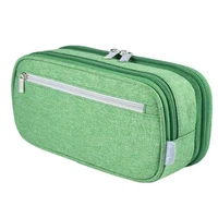 easy to clean portable three layer student stationery pouch pen bag for storage
