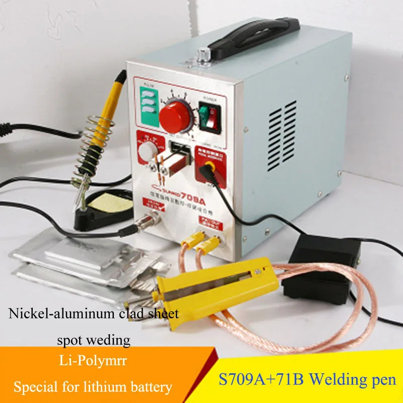 

SUNKKO LED Pulse Battery Spot Welder 709A Soldering Iron Station with 71B Welding Pen for 18650 battery Li-Polyer pack