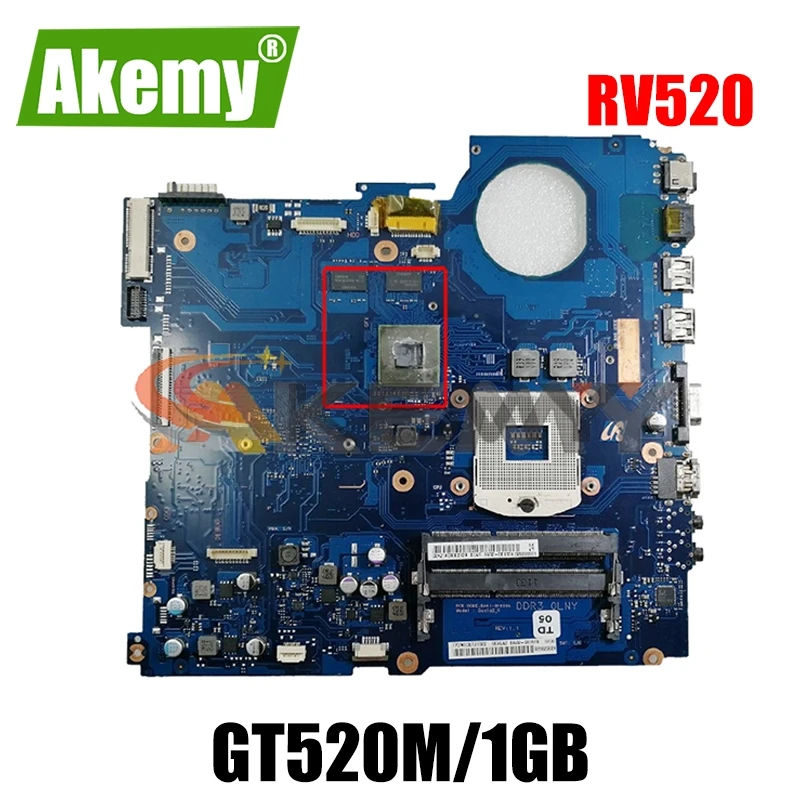 

AKEMY для Samsung RV520 Материнская плата ноутбука HM65 DDR3 GT520M/1 ГБ GPU BA92-08186A BA92-08186B BA41-01610A