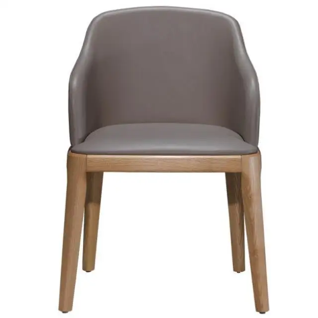 Домашний стул из цельного дерева обеденный современный простой спинное сиденье