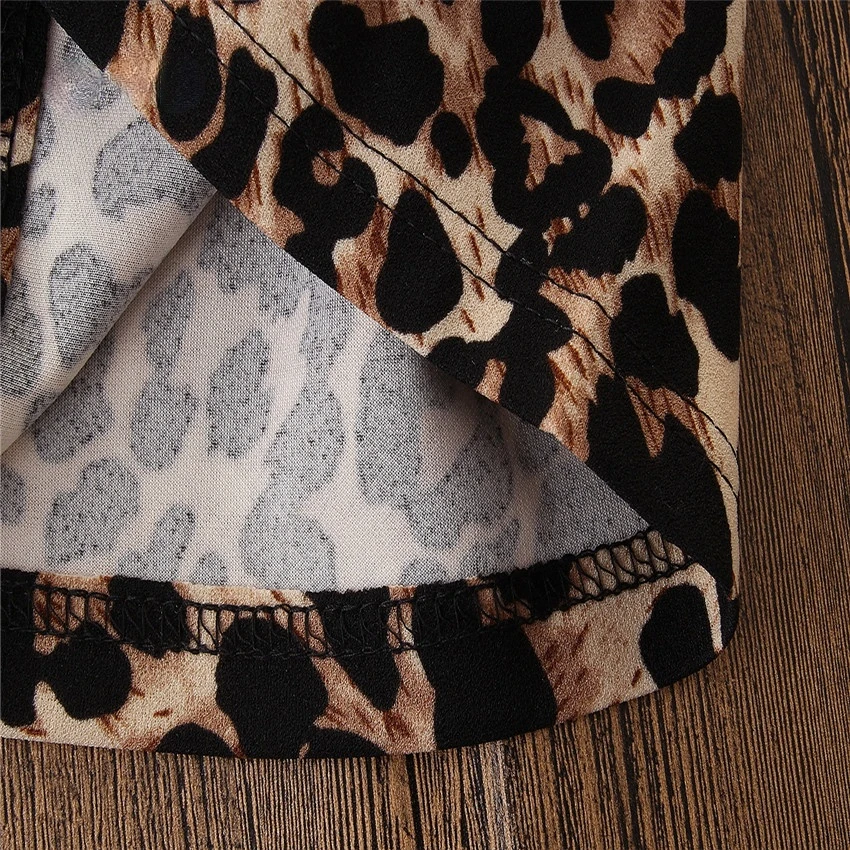 Джинсы-клеш детские с леопардовым принтом в винтажном стиле | Детская одежда и