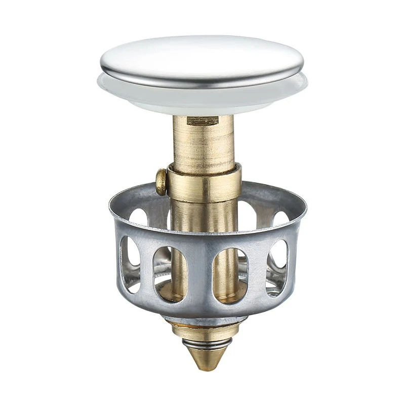 

Bathroom Bounce Core Copper Bounce Core Filter Mesh Cover Basket Shower Room Floor Drain Plug Trap Trap Basin Faucet Accessories