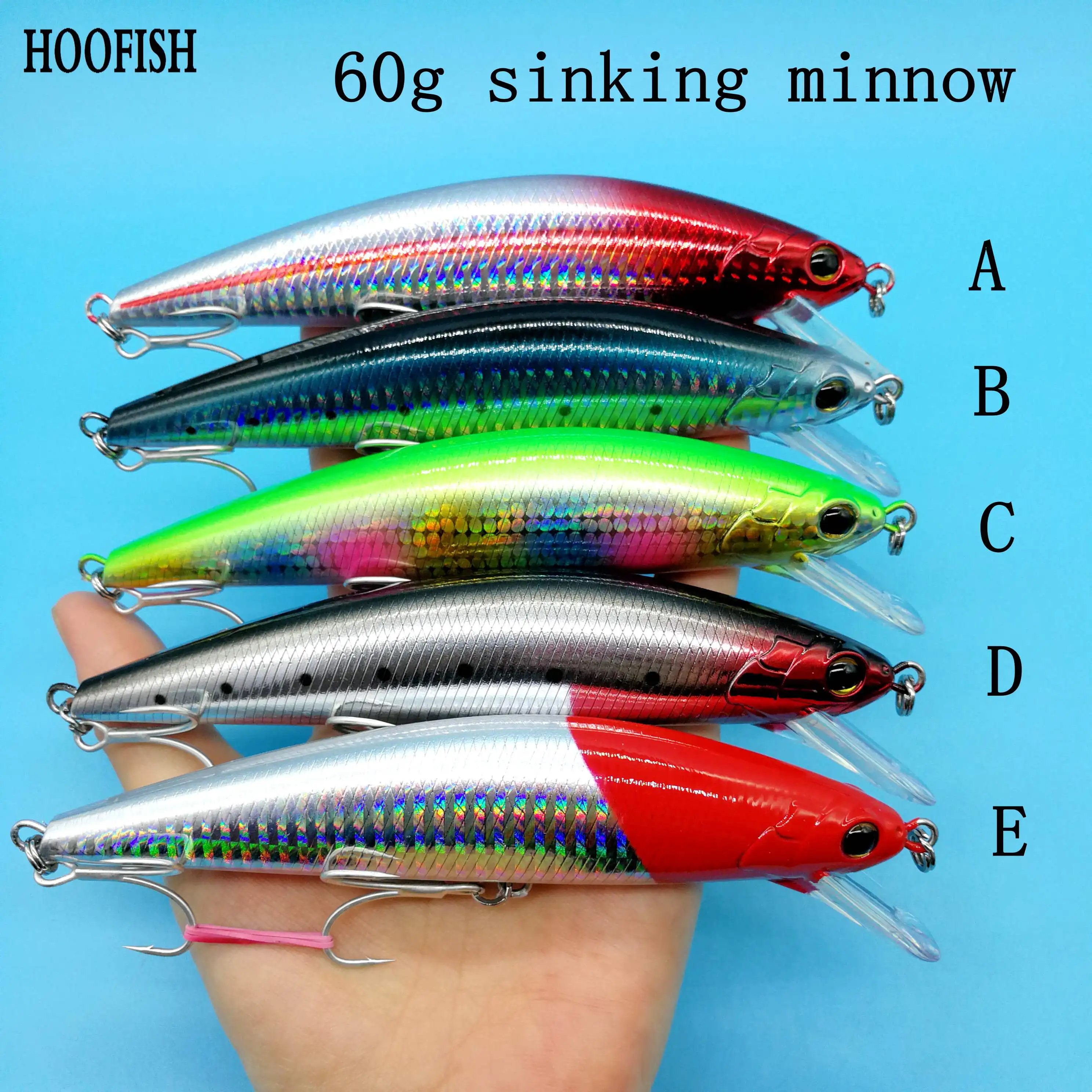 HOOFISH 2 шт./лот 60 г/80 гр. погружная блесна рыболовные приманки 140 мм/150 мм 3D глаза бас