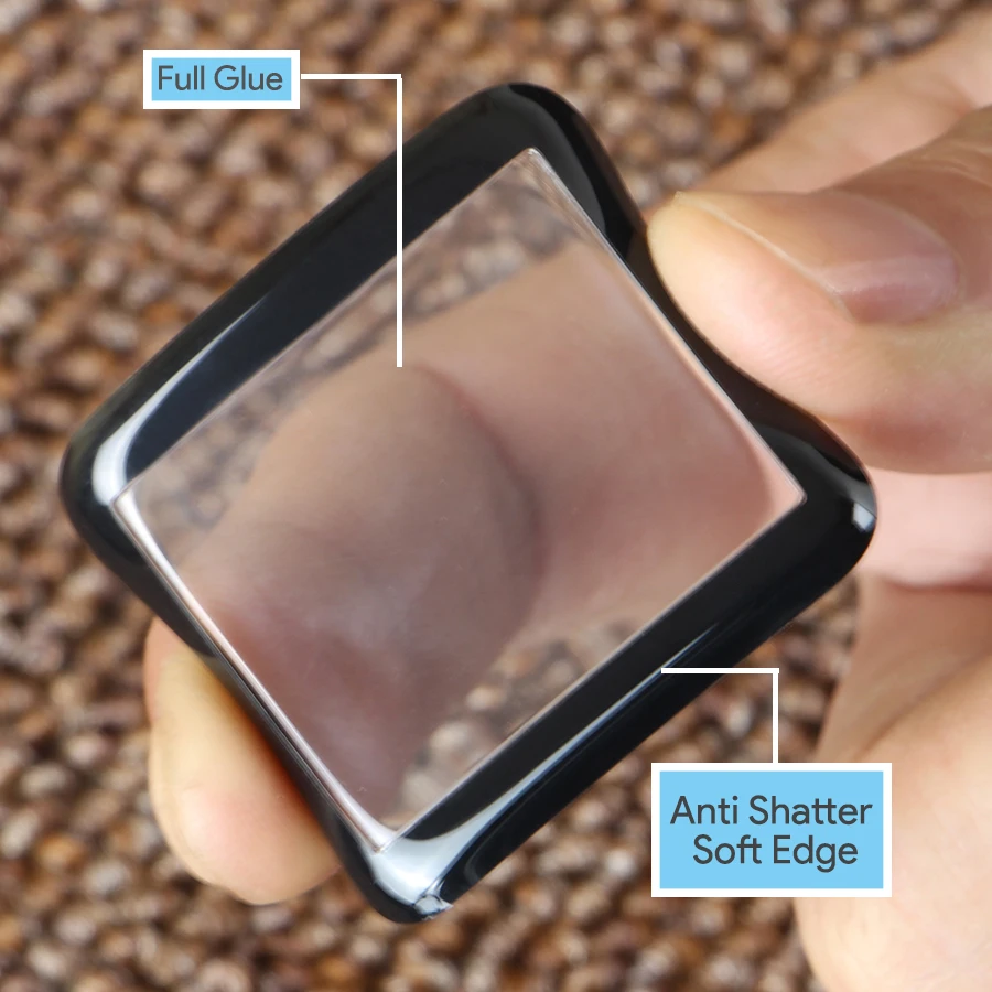 Закаленное 3d стекло с закругленными краями для iWatch пленка защиты экрана полное