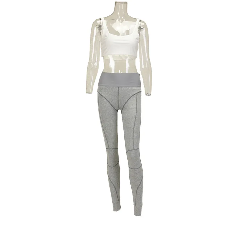 

Net celebrity sports two-piece sports pants high waist leggings