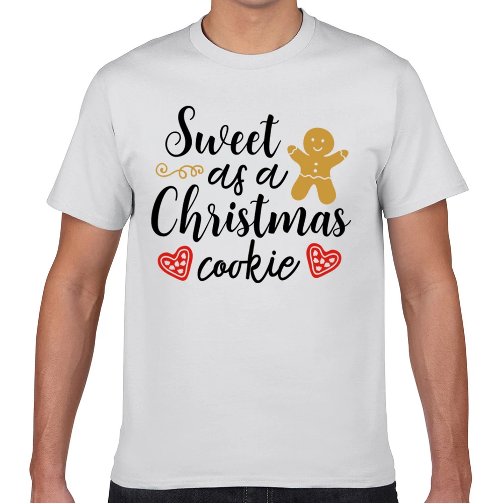 Мужская футболка с принтом сладкое как рождественское печенье | одежда