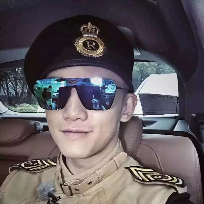 Woohoo 2020 Светоотражающие сиамские пилотные Солнцезащитные очки женские брендовые