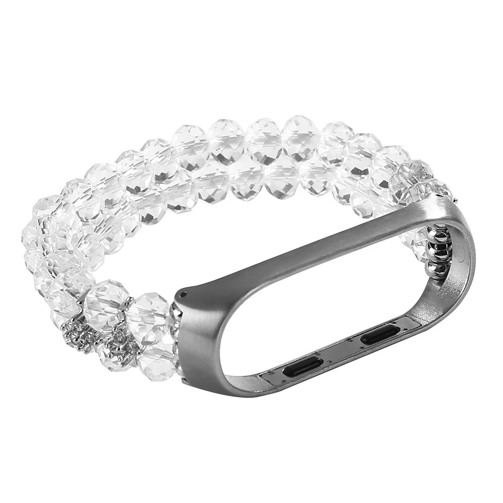 Luxury Mi Band 6 7 Strap Jewelry Bracelet for Xiaomi Mi Band 3 4 5 6 7 Dressy Bands Replacement Crystal Women Girl Pulsera Pink