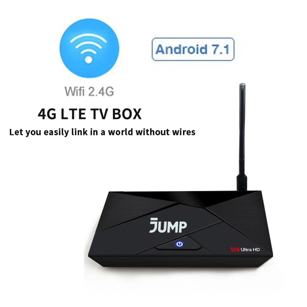 ТВ-Приставка Smart TV с Micro SIM-картой Android 7 1 RK3229 ГБ 8 EMMC антенной 4G Lte телеприставка 2 Wi-Fi