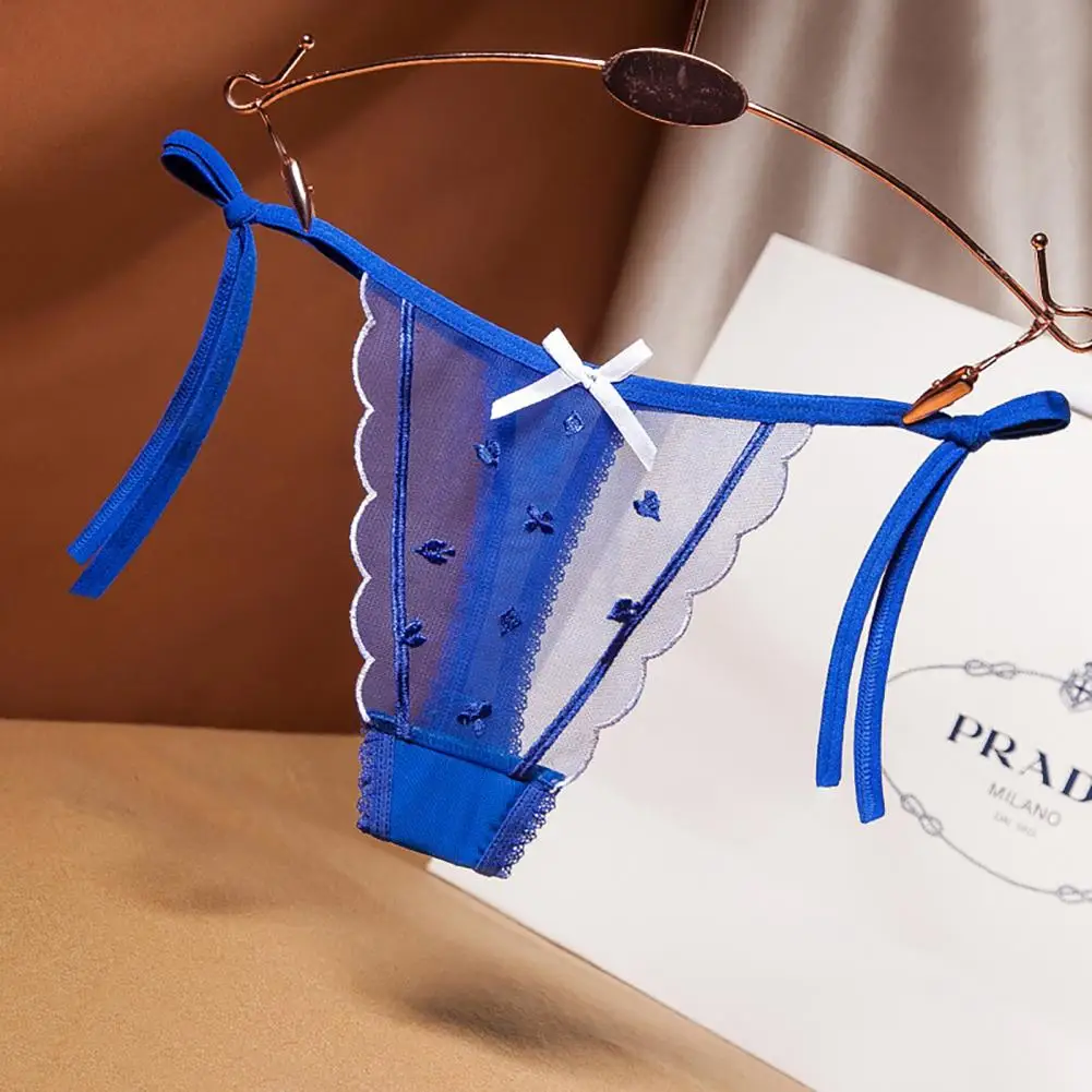 

New Bandage Lace Panties Sexy Low Waist Briefs Women Transparent Adjustable Sexy Panties Thongs Underwear