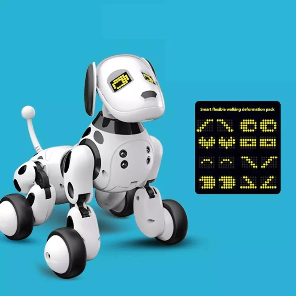 2021 New Electronic Pet RC Robot Dog Voice Remote Control Toy 2.4G Wireless Programmable Talking Children's | Игрушки и хобби