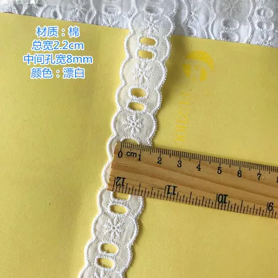 4Y/10Y/лот DIY кружевная отделка вышивка одежды аксессуары хлопчатобумажная ткань