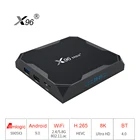 X96 MAX Plus 4GB 64GB Android 9,0 Смарт ТВ Box Amlogic S905X3 4 ядра двухъядерный процессор Wi-Fi BT H.265 8K Youtube X96Max Plus Декодер каналов кабельного телевидения компьютерной приставки к телевизору