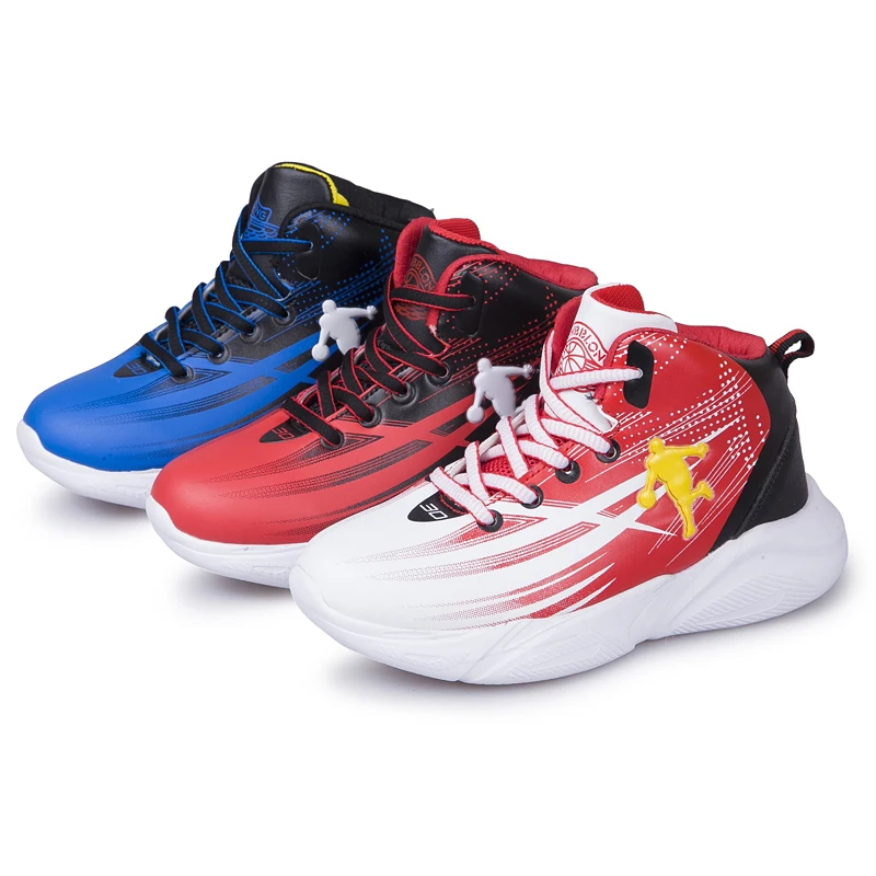 

Детские баскетбольные кроссовки Jordan, детские теплые спортивные кроссовки с кожаными вставками, высокие кроссовки для мальчиков, Нескользя...