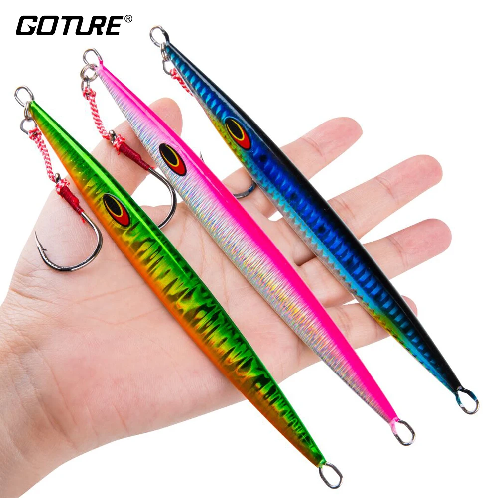 Goture 80 г 100 150 металлическая блесна приманка для рыбалки вялая жесткая