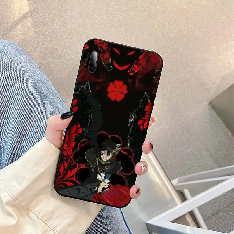 

Black Clover Anime Asta Phone Case For honor 7apro 8 9 10 20 8c 7c x lite play pro hrt-lxit ru Cover Fundas Coque