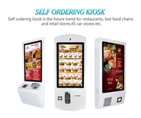 restaurant 22 24 27 32 inch tft lcd touch screen wifi self service food ordering kiosk