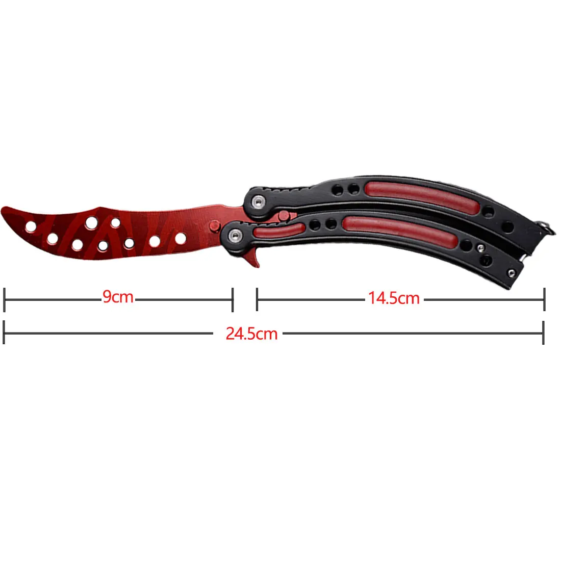 

CN Coltello a farfalla serie Edge Butterfly Style coltello a lama smussata pratica di allenamento coltello a farfalla