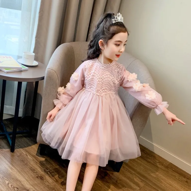 

Children's clothing plus dress 2021 children's dress princess dress Spanish girl one year old baby girl dress fluffy yarnBoutiqu