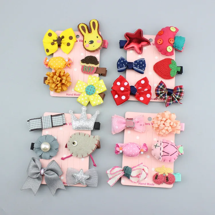 Детские заколки для волос 24 шт./компл. детские с рисунками из мультфильмов банты