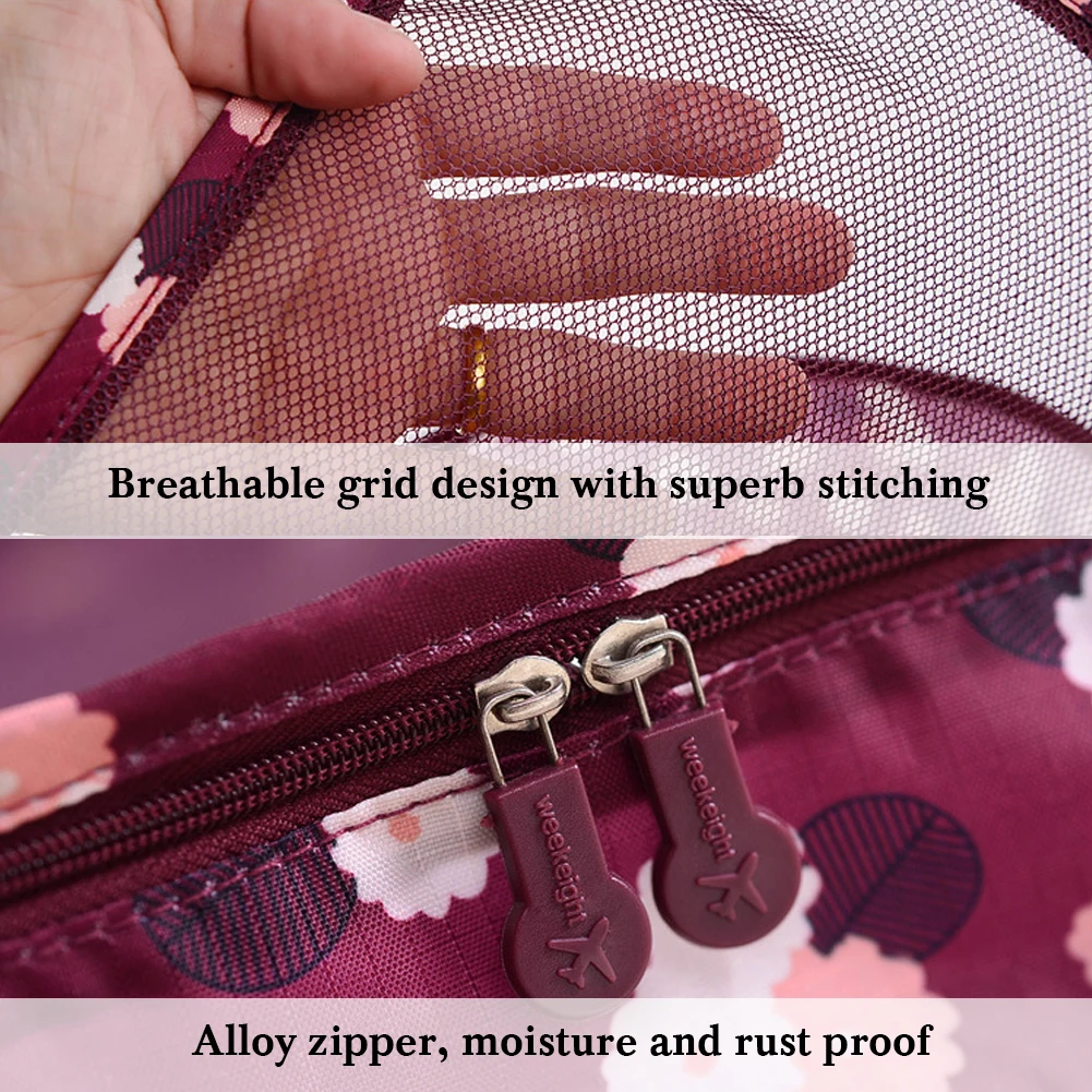 6 PCS дорожная сумка для хранения вещей одежды опрятный чемодан-органайзер чехол