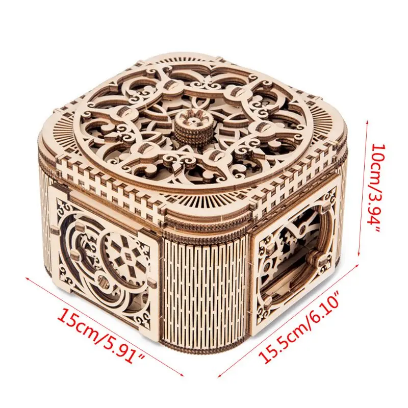2019 Новые DIY 3D деревянные механические головоломки Коробка ювелирных изделий