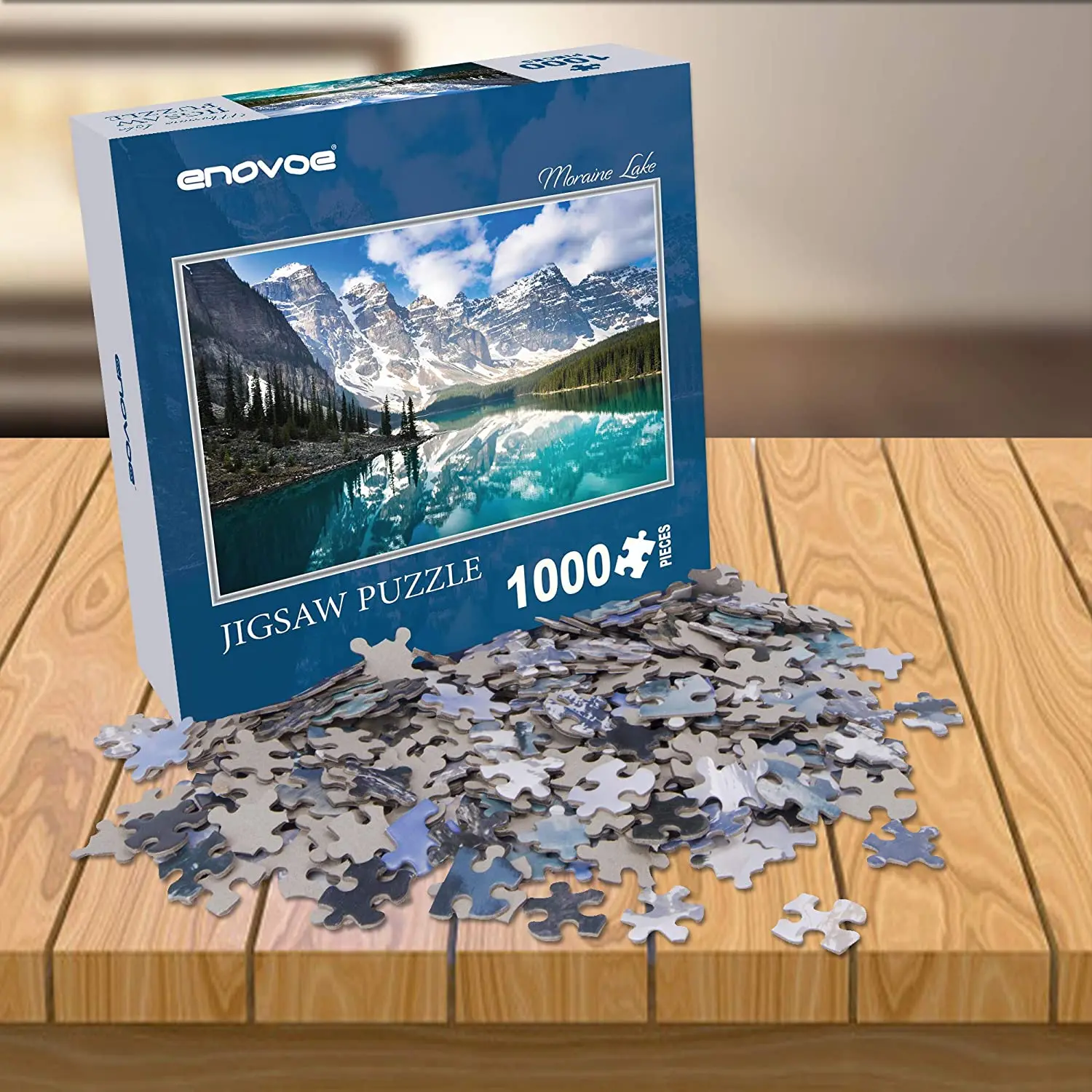 

1000 Piece Puzzle - Moraine Lake - Large, Jigsaw Puzzles for Adults and Kids