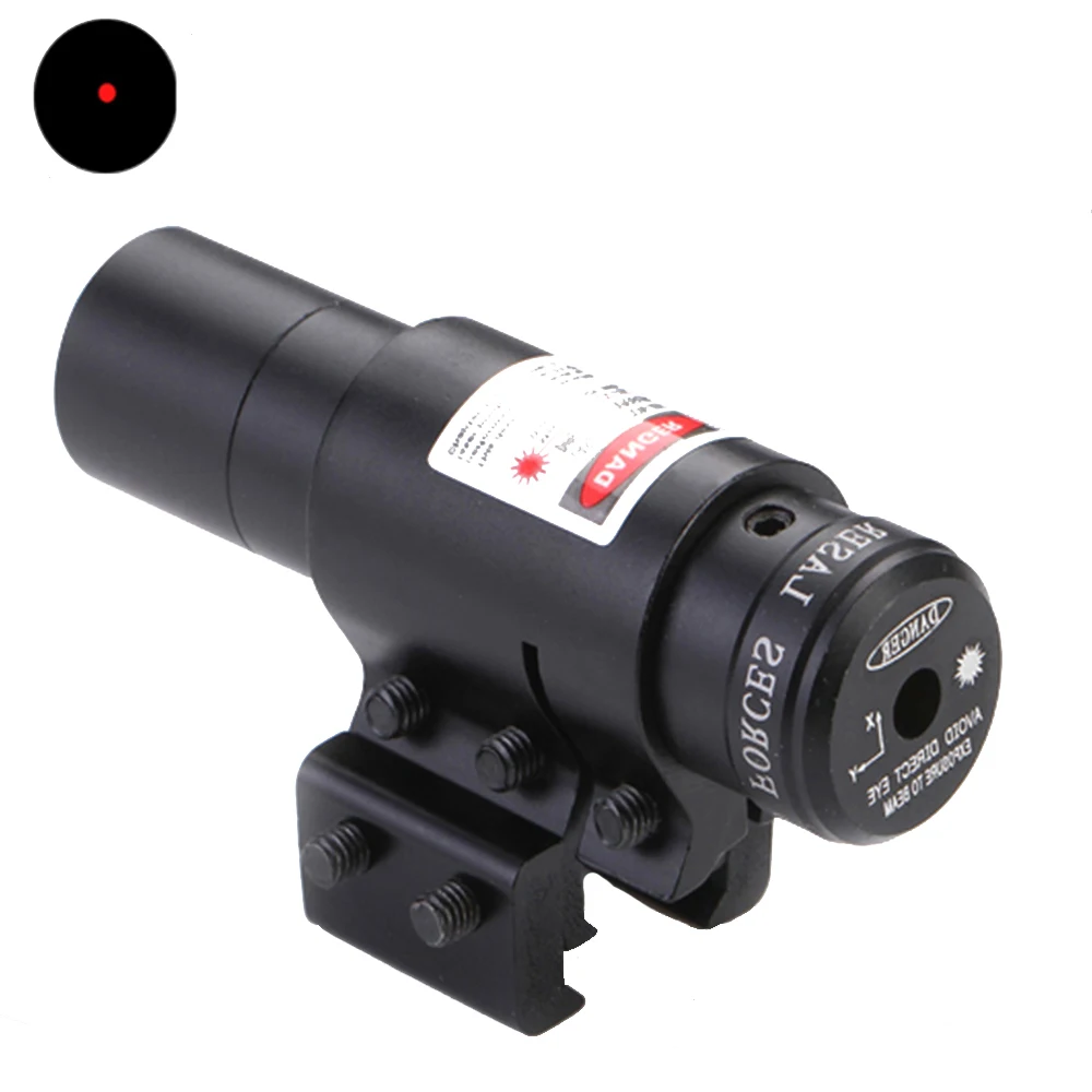 Тактический красный лазерный прицел с красной точкой для 11 мм/20 мм рельсовое