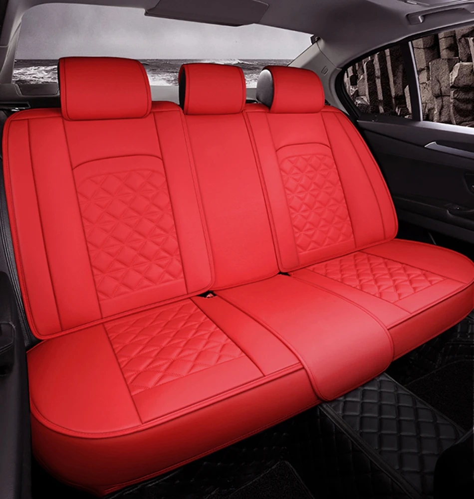 Универсальные кожаные чехлы для автомобильных сидений для Toyota Corolla Camry Rav4 Auris Prius Yalis Avensis Alphard 4Runner Hilux