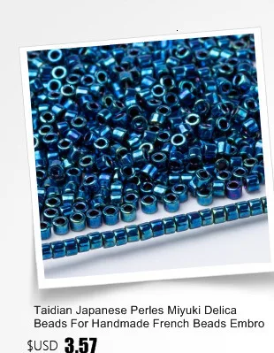 Taidian Miyuki 11/0 Japanese Seedbeads Pearl Picasso Glass Beadbracelet Jewelry Craft Necklace Accessories 5grams About 1000pcs