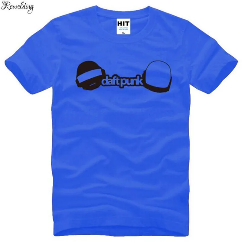 Футболка DAFT Мужская в стиле панк хлопковая тенниска с круглым вырезом для танцев