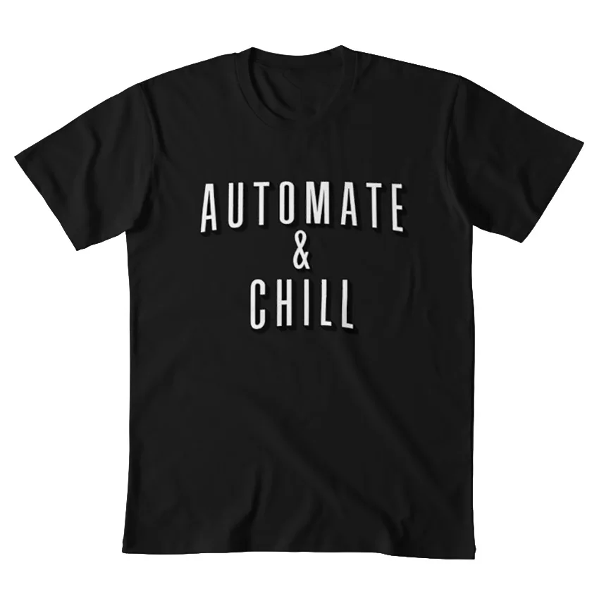 Автоматизация & Chill T shirt netflix Программирование devops Автоматизация|Мужские