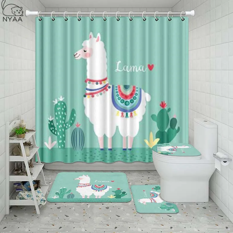 Набор из пушистой альпаки Vixm водонепроницаемая занавеска для душа набор