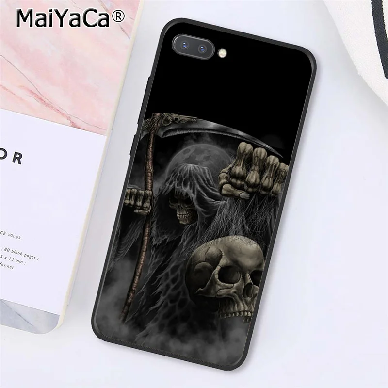 MaiYaCa Grim Reaper Череп Скелет Капа чехол для телефона huawei Honor 8X9 10 20 Lite Honor 7A 7C Honor10i View 20