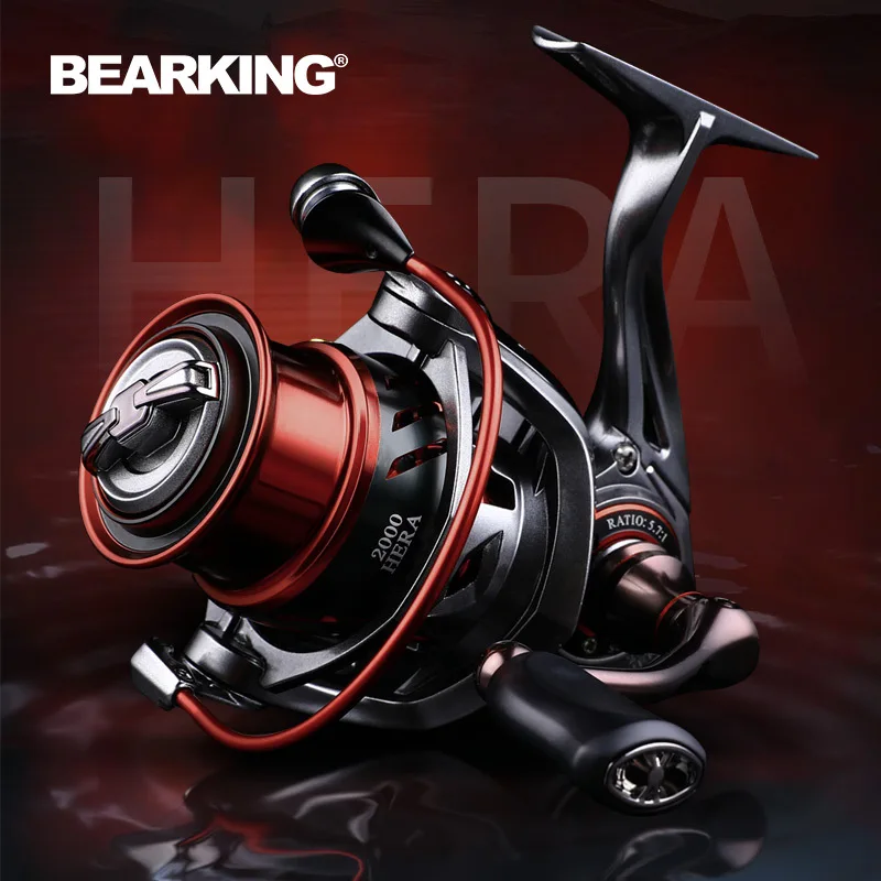 BEARKING Brand HERA Series 8+1BB Bearing 5.6:1 Fishing Reels 9Kg Max Drag Winter Lure Spinning Reel Saltwater Fishing Coil Goods