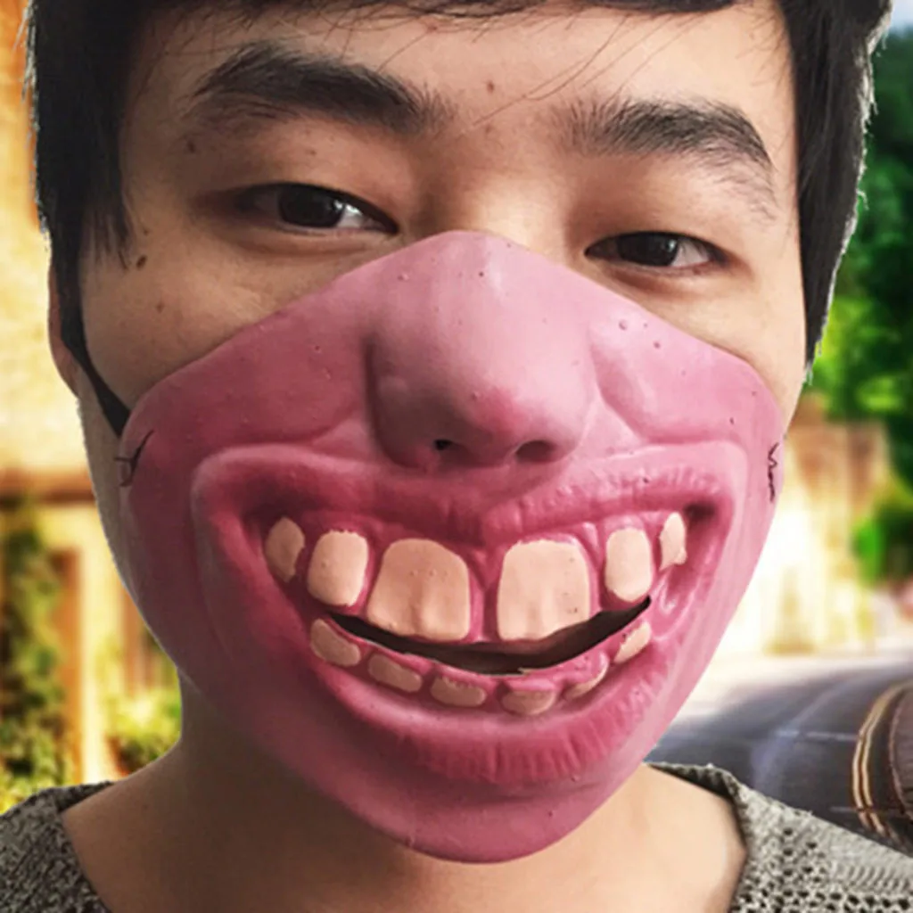 Funny Adult Party Mask Latex Clown Half Face Horrible Scary Masks Masquerade Cosplay Decor Halloween Purim | Игрушки и хобби