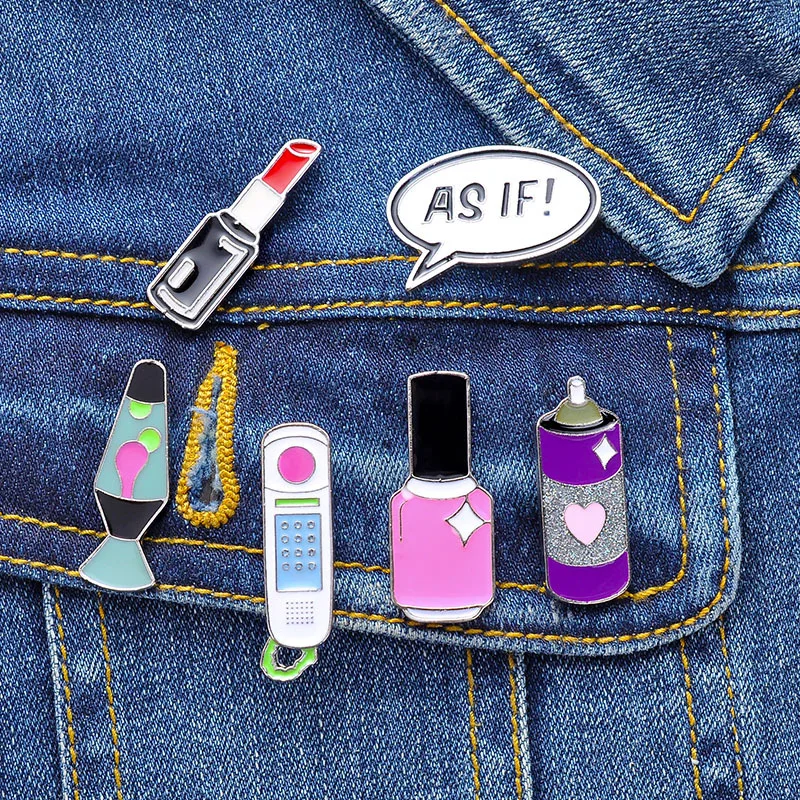 Модная новинка ваза для ногтей девочек креативная брошь губная помада