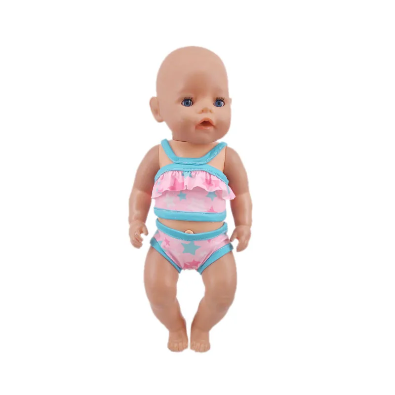 1 шт. купальный костюм в 12 стилях Одежда для кукол размером 18 дюймов и 43 см