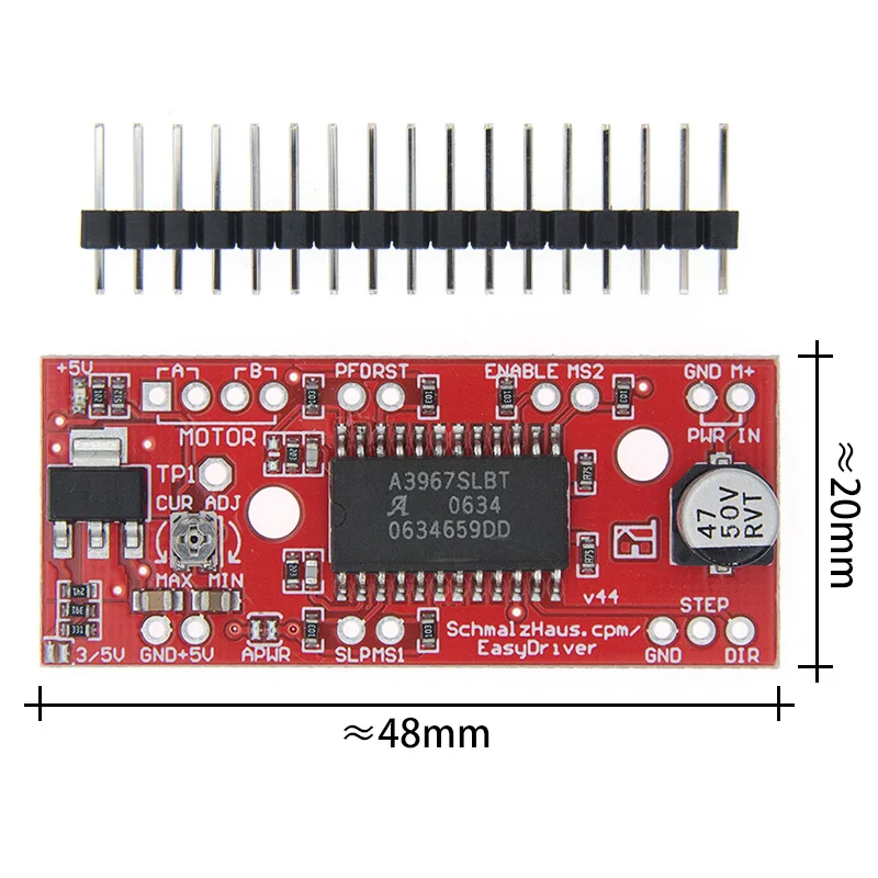 5 шт./лот EasyDriver Драйвер шагового двигателя V44 A3967 Бесплатная доставка | Электронные