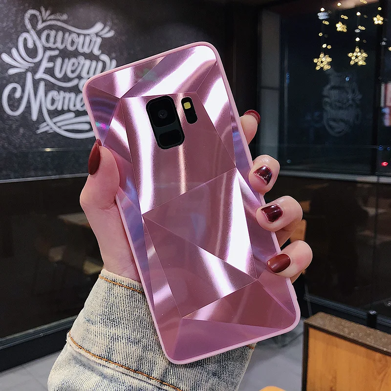 Зеркальный чехол для Samsung Galaxy Note 8 9 S7 S7edge S8 S9 Plus S10 S10Lite S10e ударопрочный защитный с 3D
