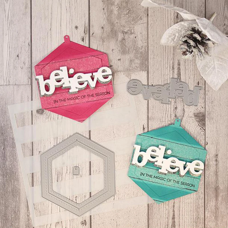 Шестигранные нахлест рамки металлические режущие штампы трафареты шестигранные