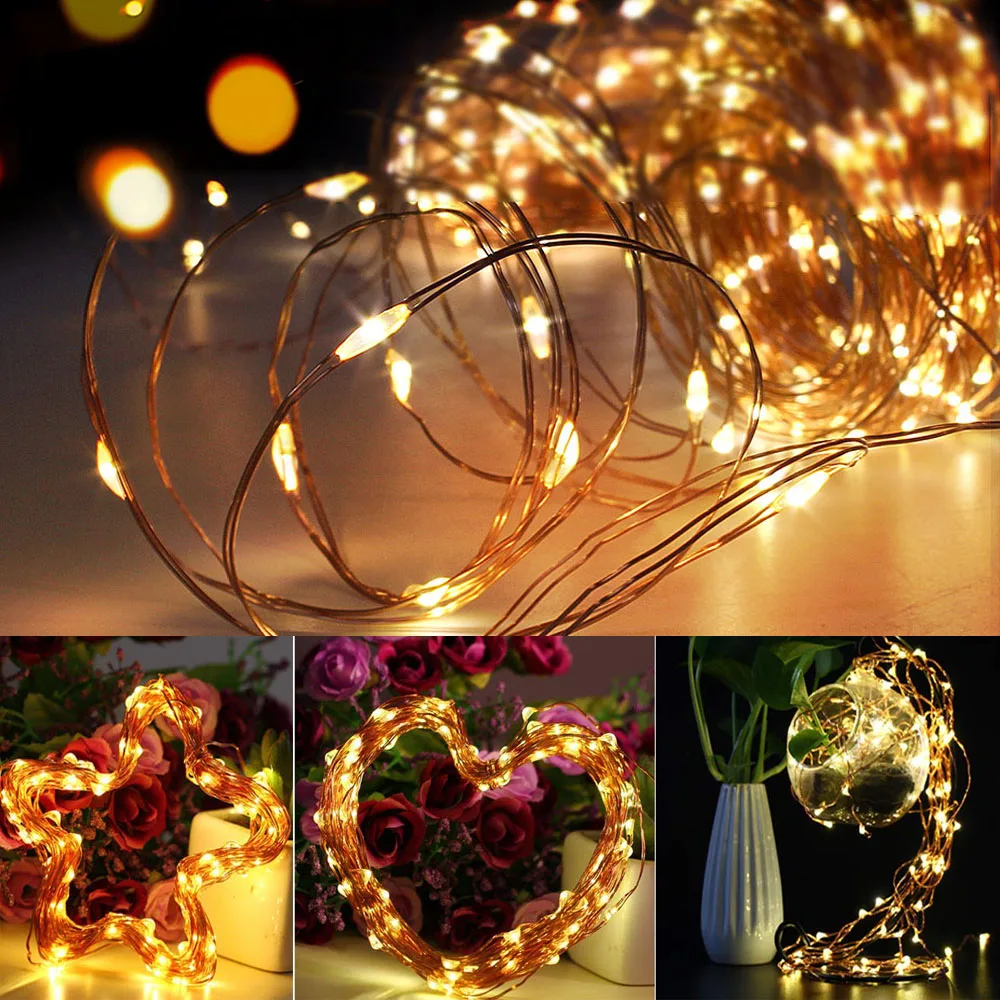 

Christmas LED String light 2M 5M 10M 3AA Battery Operated Garland Outdoor Indoor Home Christmas Decoration fairy Light Led Strip