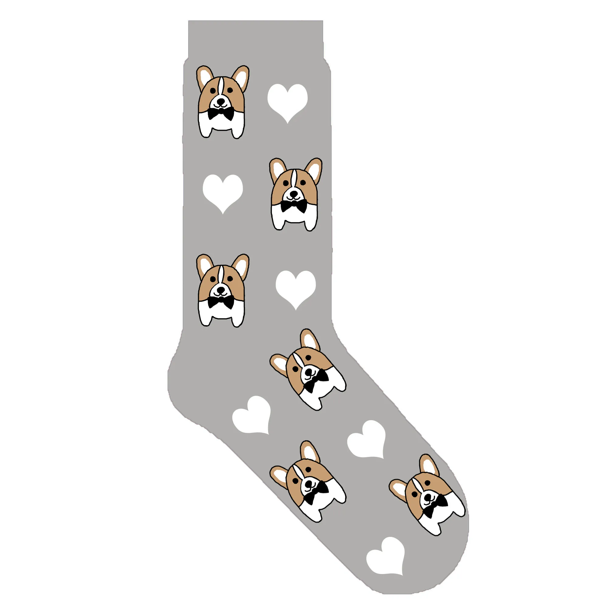 Оригинальные носки corgi милые забавные с героями мультфильмов Сердце лапа собаки