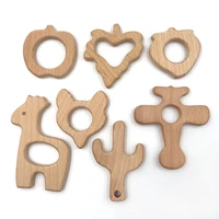 3pcs natural wooden rings bead fruit apple aircraft foal wood qrganic smooth beads for diy making bracelet chain accessories