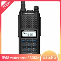 2020 baofeng uv2plus ip68 waterproof walkie talkie long range 30km ham cb radio hf transceiver uhf vhf tri band two way radio